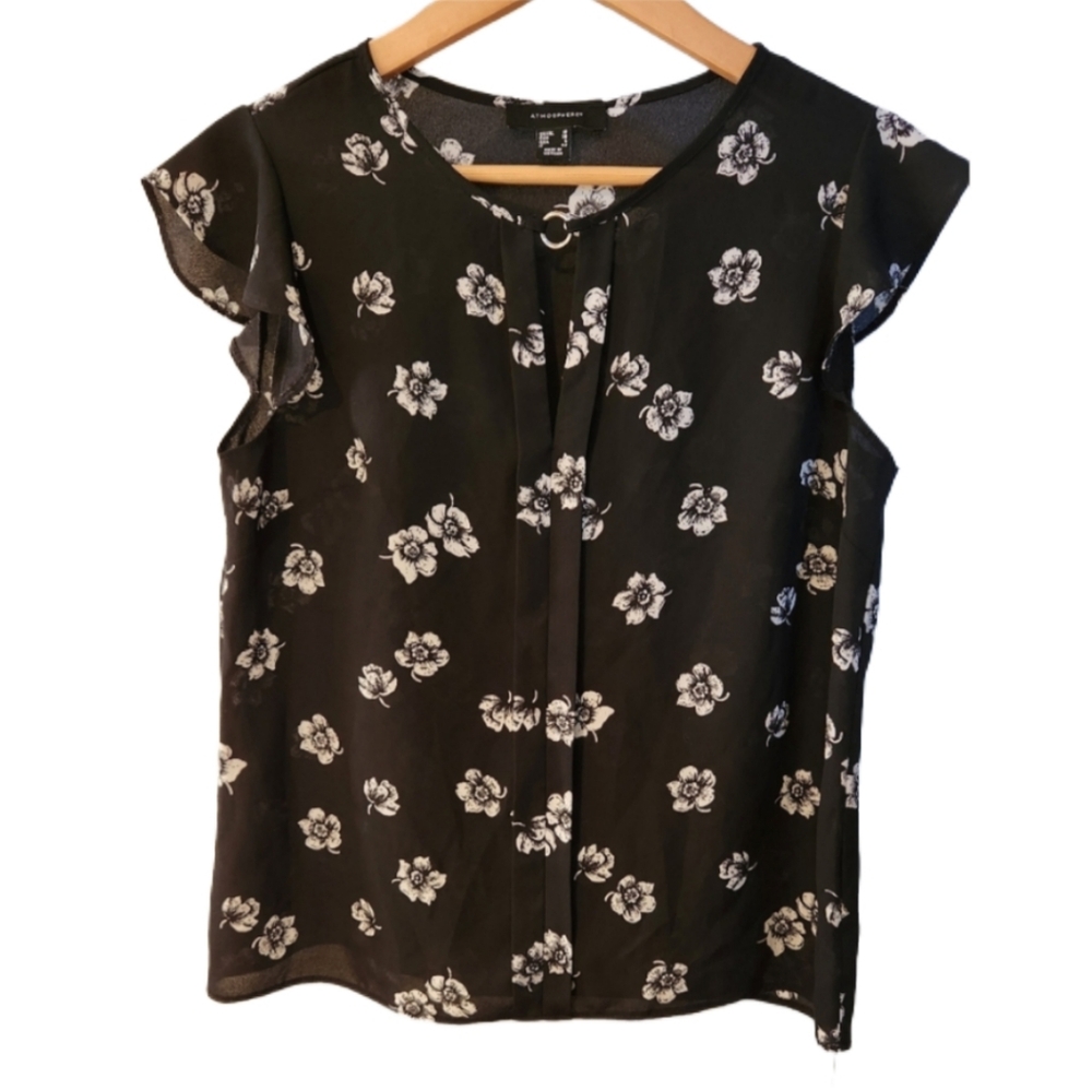 Atmosphere Sheer Black‎ Top Eyelet